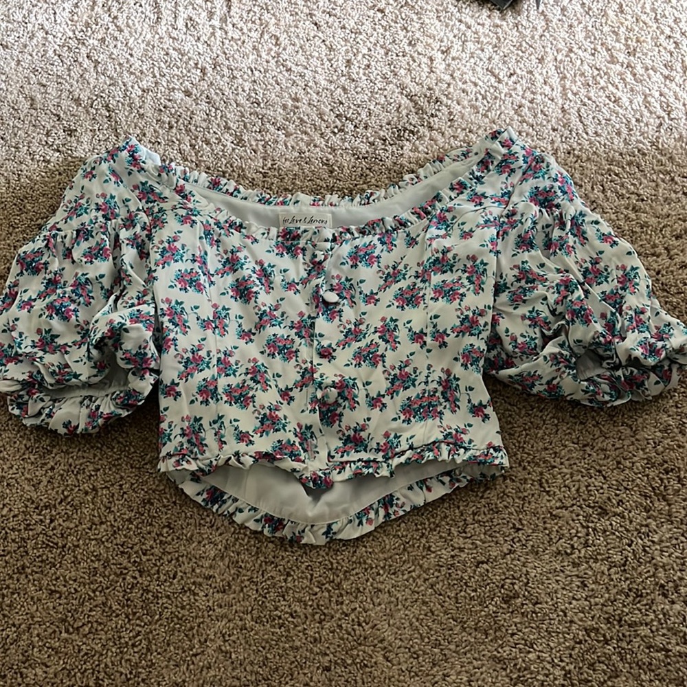 For Love and Lemons floral blouse
